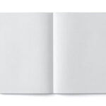 Top View of Neat Open Notepad Mockup