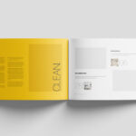 Top View of Open A4 Magazine Mockup