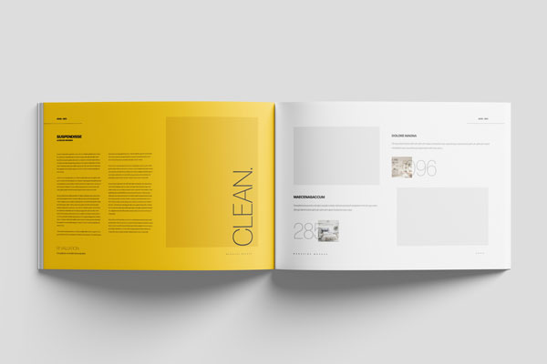 Top View of Open A4 Magazine Mockup