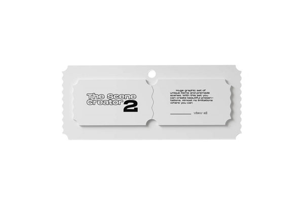 Top View of Open Card Mockup