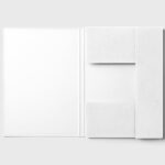 Top View of Open Portfolio Mockup