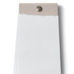 Top View of Open Tear Off Notepad Mockup