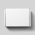 Top View of Packaging Paper Box Mockup