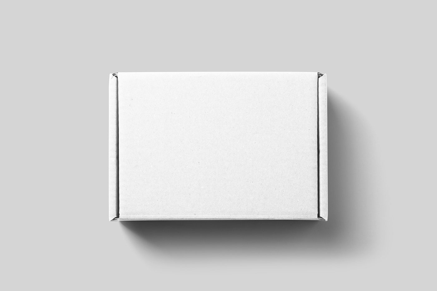 Free Top View of Packaging Paper Box Mockup PSD Template