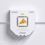 Top View of Packaging Pizza Box Mockup
