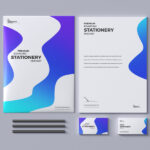 Top View of Perfect Branding Stationery Mockup