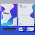 Top View of Perfect Branding Stationery Mockup
