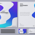 Top View of Perfect Branding Stationery Mockup