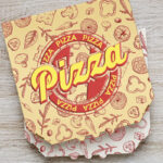 Top View of Pizza Box Mockup