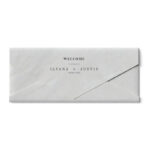 Top View of Simple Closed Envelope Mockup
