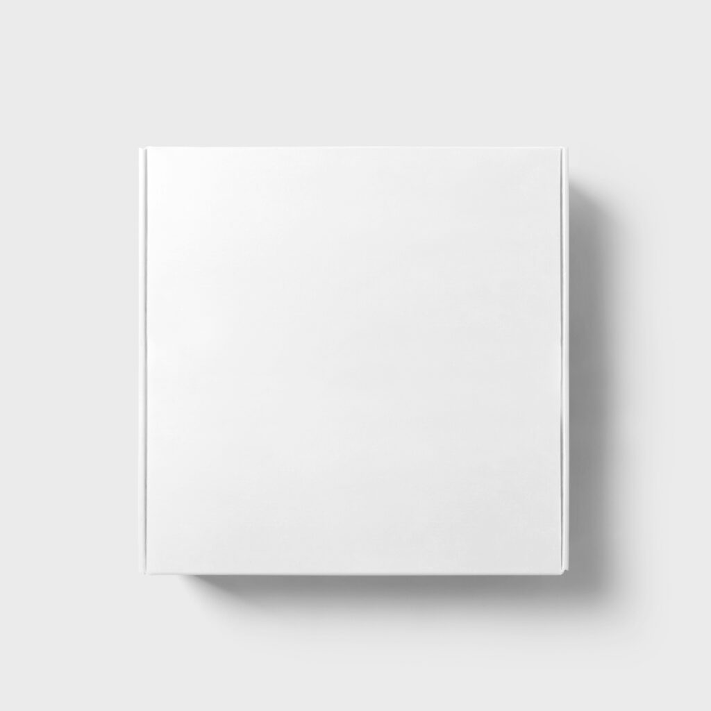 Top View of Minimal Square Box Mockup