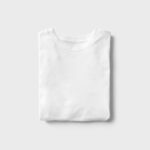 Top View of Two Folded T-Shirts Mockup