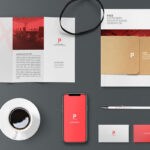 Top View of Two Gorgeous Stationery Mockups