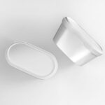 Top View of Two Ice Cream Tubs Mockup