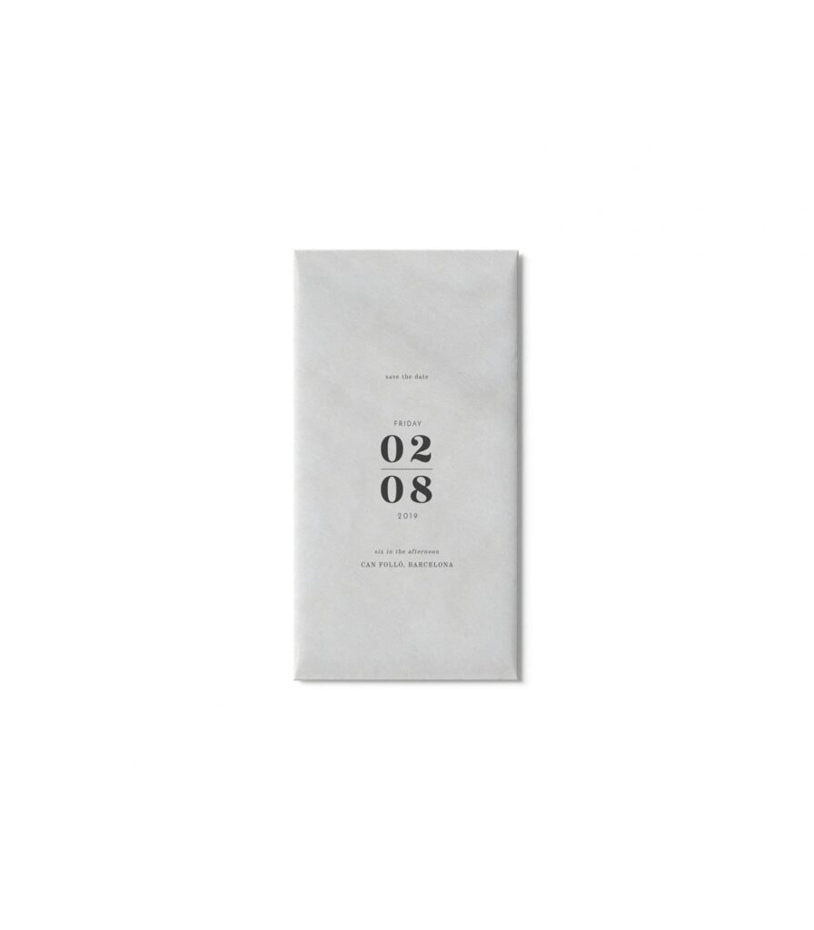 Top View of Vertical Closed Envelope Mockup
