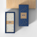 Top View of Vertical Gift Box Mockup