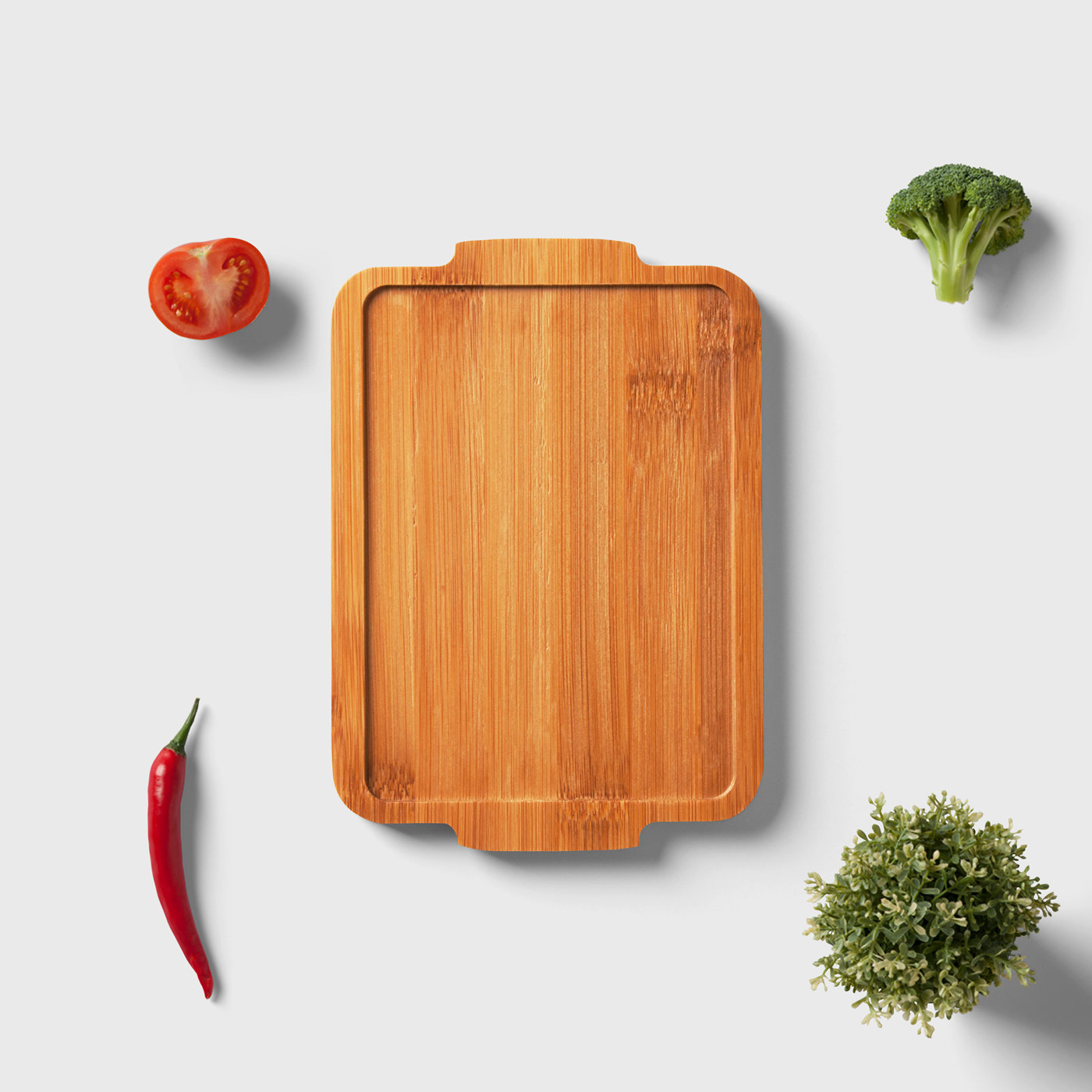 Top View of Vertical Wooden Desk Mockup FREE PSD