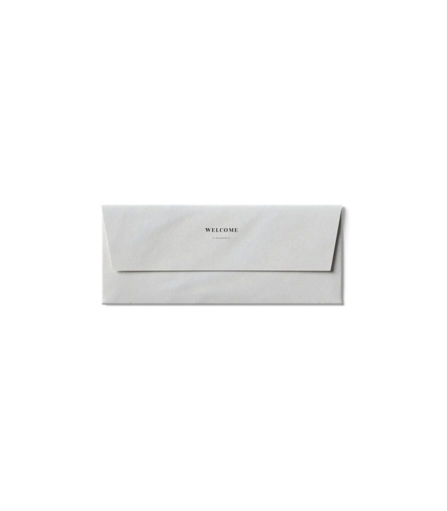 Top View Rectangle Closed Envelope Mockup
