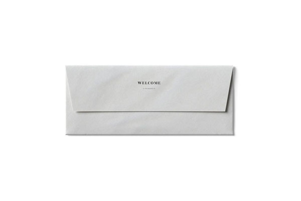 Top View Rectangle Closed Envelope Mockup