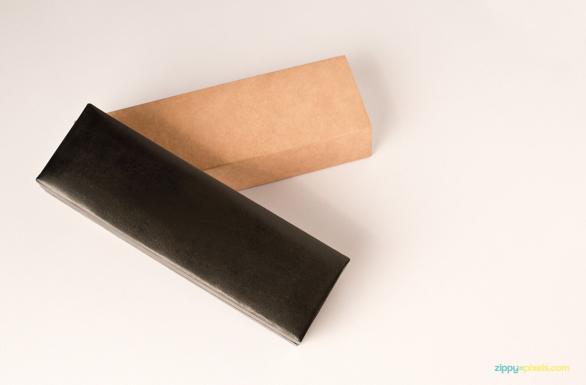 Top View Rectangular Leather Box Branding Mockup FREE PSD