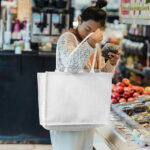 Tote Bag on Woman Mockup