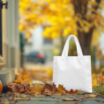 Tote Bag with Pumpkins Mockup