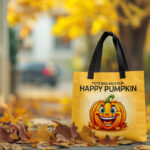 Tote Bag with Pumpkins Mockup