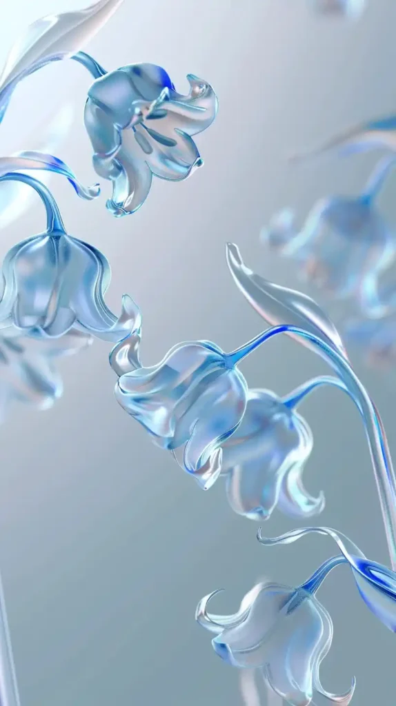 Translucent Lily in Glassy 3D