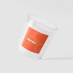 Transparent Candle Glass Mockup in 5 Views