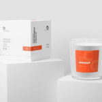 Transparent Candle Glass Mockup in 5 Views