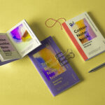 Travel Booklet with a Cotton Notebook Mockup Set