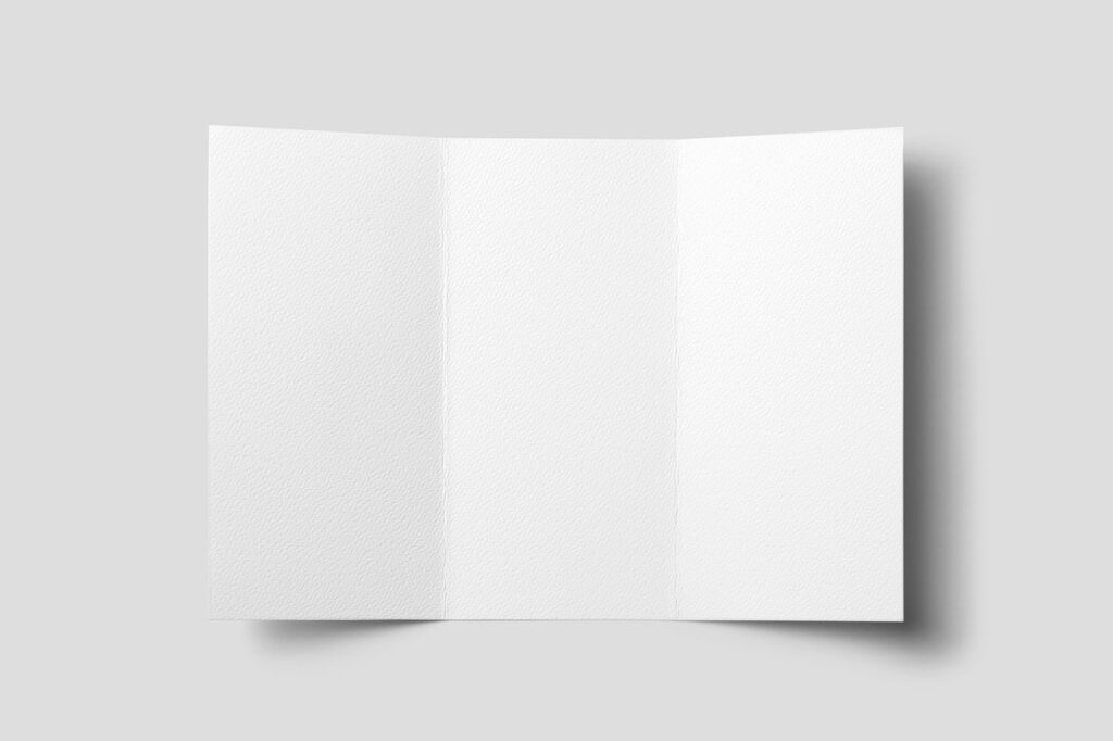 Trifold Stationery Brochure Mockup