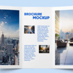 Trifold Stationery Brochure Mockup
