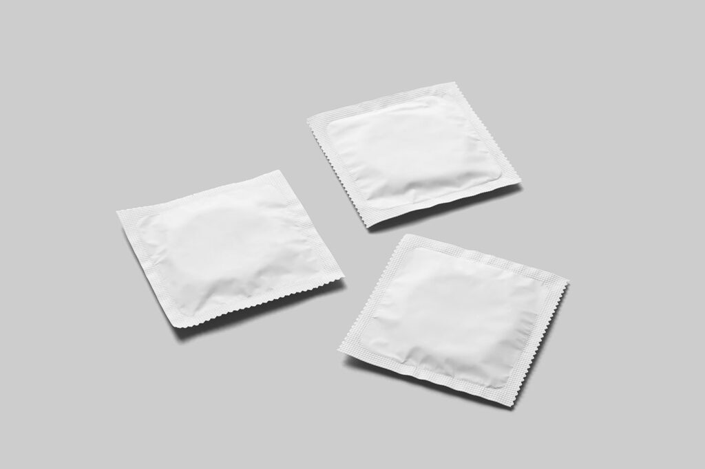 Triple Condom Mockup