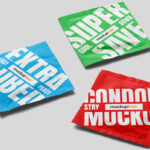 Triple Condom Mockup