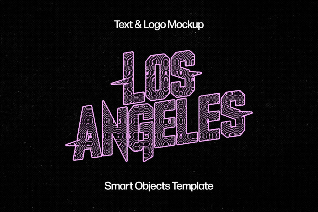 Trippy Ink Stamp Text Effect / Logo Mockup
