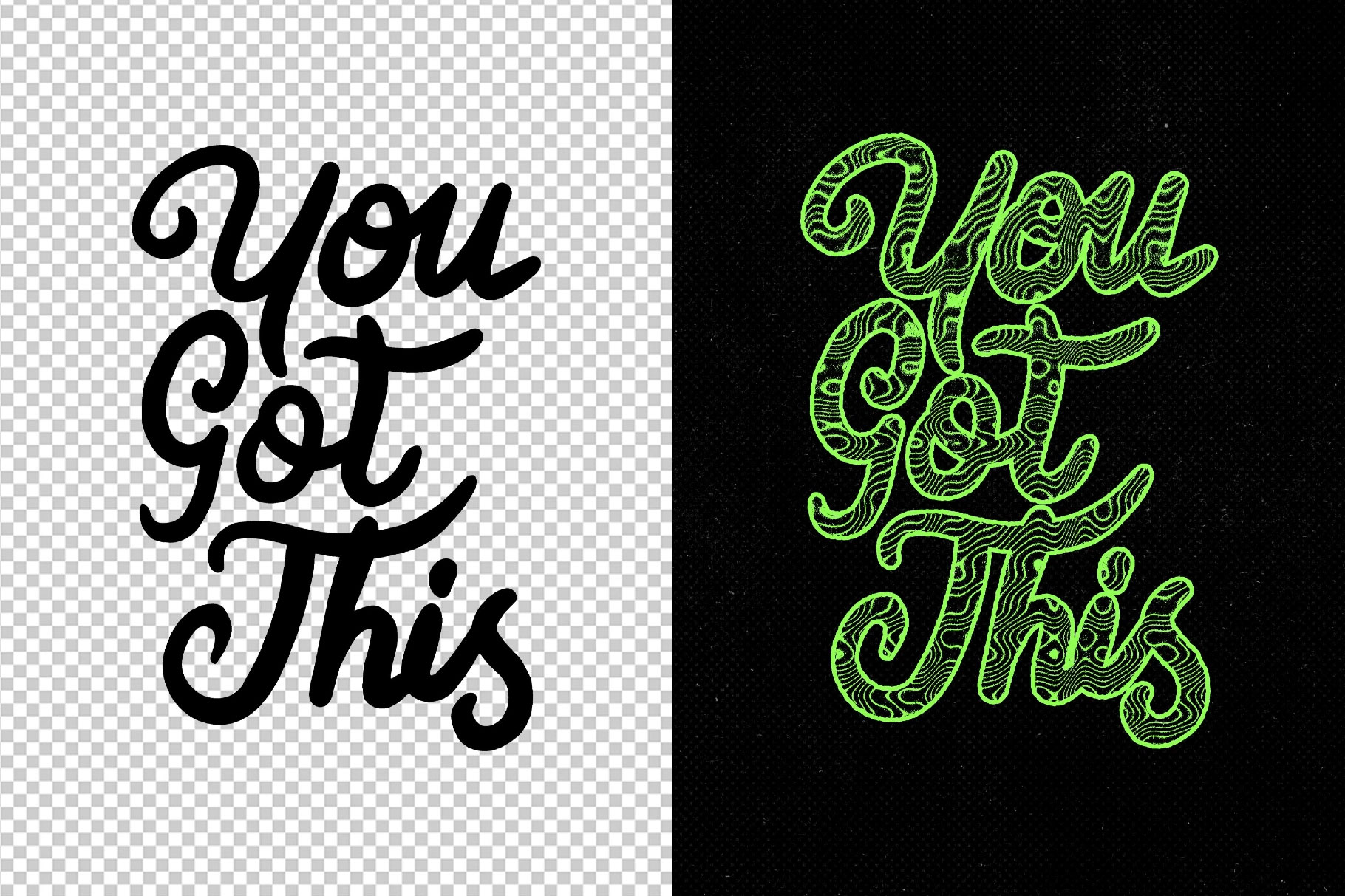 Free Trippy Ink Stamp Text Effect / Logo Mockup PSD Template