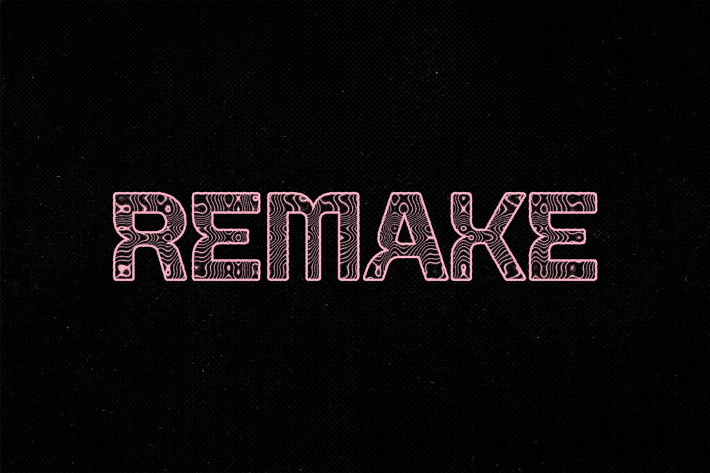 Trippy Ink Stamp Text Effect / Logo Mockup