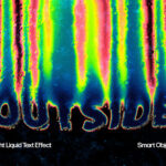 Trippy Liquid Distort Text Effect
