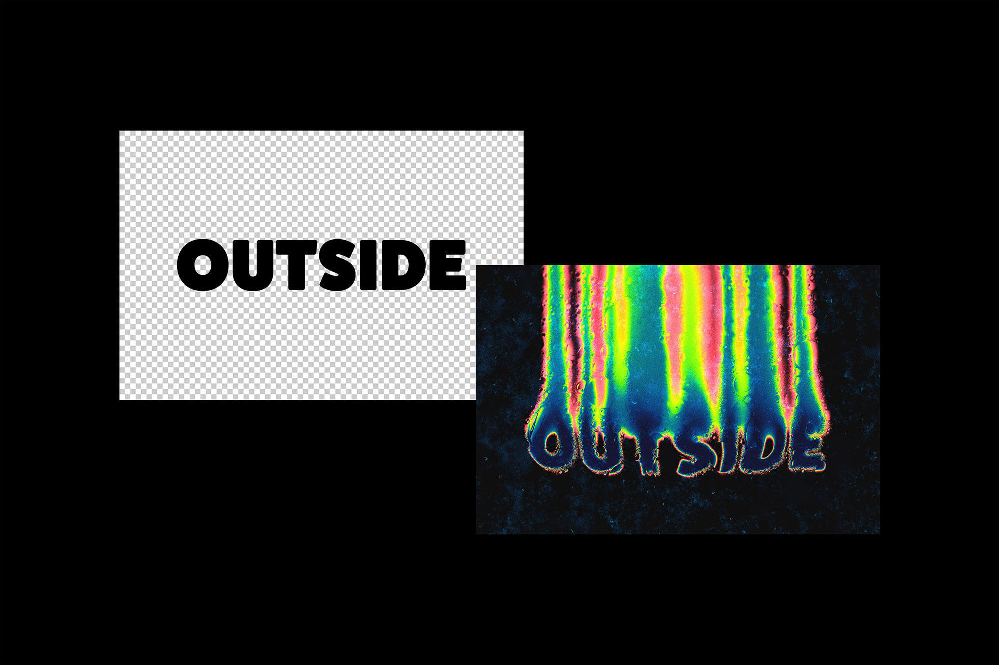 Free Trippy Liquid Distort Text Effect PSD Template