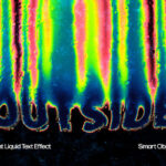 Trippy Liquid Distort Text Effect