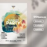 Tropical Summer Party Flyer Template