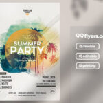 Tropical Summer Party Flyer Template