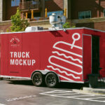 Truck Trailer Mockup