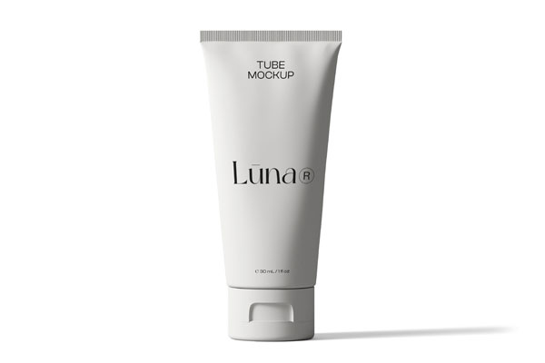 Tube Mockup in Front View