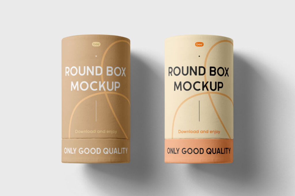 Tube Packaging Box Mockups