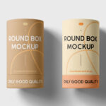 Tube Packaging Box Mockups