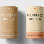 Tube Packaging Box Mockups