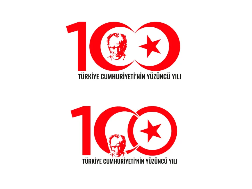 Türkiye Cumhuriyeti'nin 100.Yılı Atatürk Logo