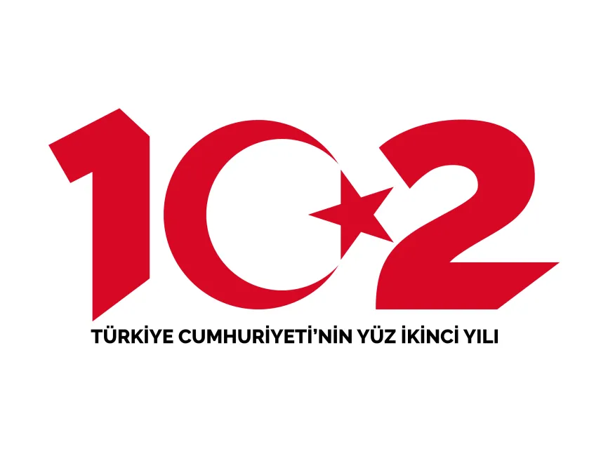 Türkiye Cumhuriyeti'nin 102 Yılı Logo